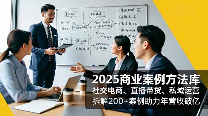 2025商业案例策略库：社交电商、直播带货、私域运营实战拆解200方法案例，提升年收入变现指南