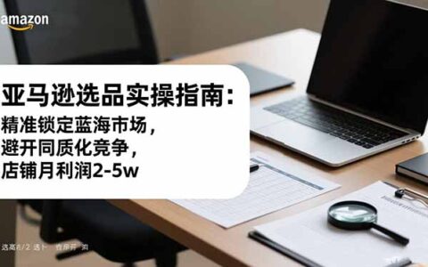 亚马逊选品实操指南：精准锁定蓝海市场，避开同质化竞争，提升店铺收益潜力