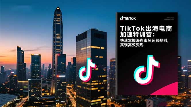 TikTok出海电商实战课程：掌握海外市场运营策略，实现高效变现指南