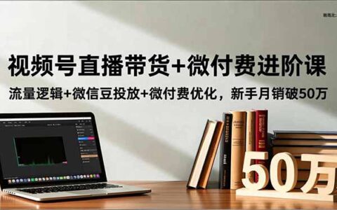 视频号直播带货+微付费实战教程：流量逻辑、微信豆投放与优化策略，新手变现指南