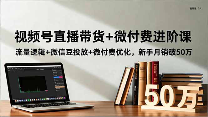 视频号直播带货+微付费实战教程：流量逻辑、微信豆投放与优化策略，新手变现指南