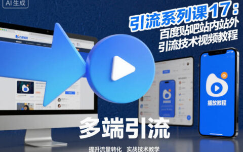 2025引流系列课17：百度贴吧站内站外引流实操变现指南