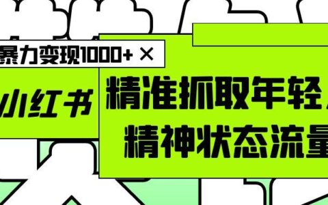 AI+小红书图文实战：精准抓取年轻人流量，高效变现策略指南