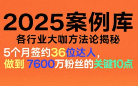 20252025实战案例库：各行业大咖变现策略拆解