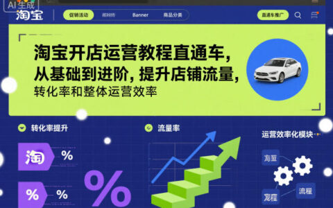 淘宝开店运营实操攻略：从基础到进阶，提升流量转化率与整体效率（11月更新）