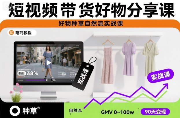 **短视频带货副业变现实战指南：自然流量获取与选品策略**