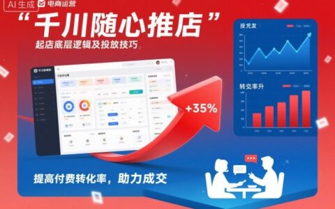 千川随心推起店投放策略指南：底层逻辑解析与实战技巧，提升付费转化率，实现高效变现