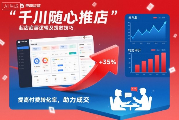 千川随心推起店投放策略指南：底层逻辑解析与实战技巧，提升付费转化率，实现高效变现
