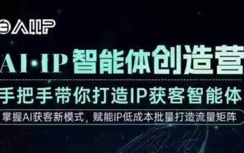 AI·IP智能体实战指南：手把手教你打造获客智能体，高效变现创始人IP课程