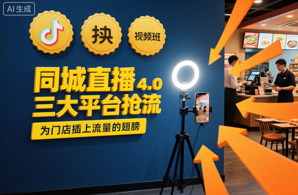 同城直播实操班4.0：三大平台引流策略，门店流量变现实战指南