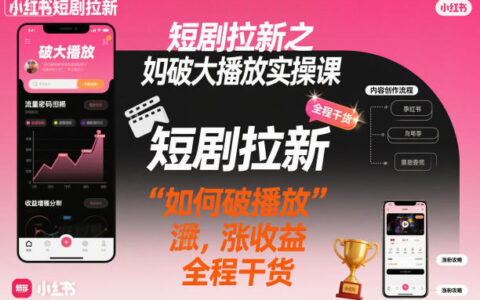 小红书短剧拉新实战：提升播放量与收益的完整策略指南