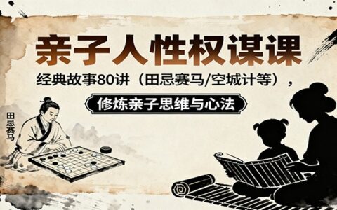 亲子人性权谋课：经典故事80讲（田忌赛马，空城计等），修炼亲子思维与心法