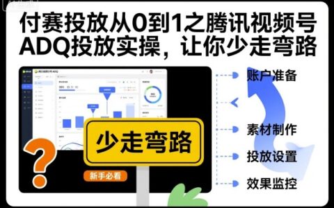 付赛投放从0到1之腾讯视频号ADQ投放实操，让你少走弯路
