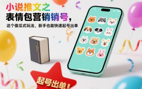 小说推文之表情包营销号，这个傻瓜式玩法，新手也能快速起号出单