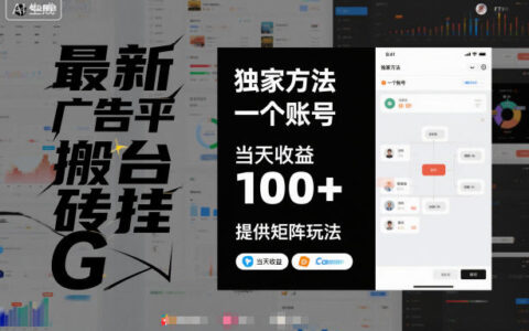 最新广告平台独家变现策略：一个账号实战指南，矩阵玩法案例拆解
