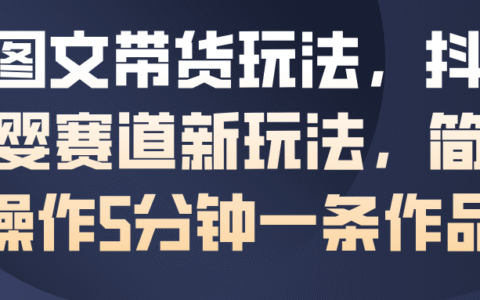 AI图文带货实战：抖音母婴赛道高效变现方法，5分钟快速创作指南