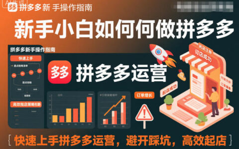 2025新手拼多多运营避坑实战：快速上手与高效开店指南