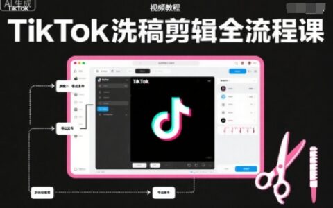 《TikTok+PR双平台高效剪辑变现指南：实测全流程拆解》