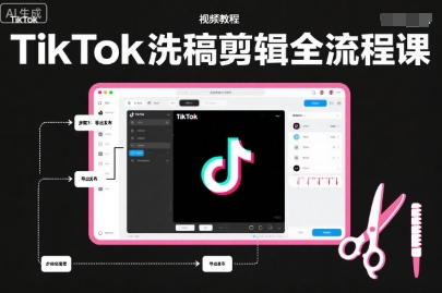 《TikTok+PR双平台高效剪辑变现指南：实测全流程拆解》