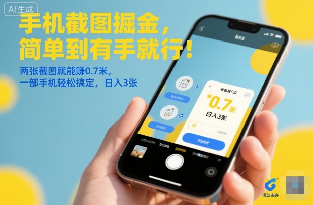 2025手机截图赚钱方法：简单两步实操变现指南