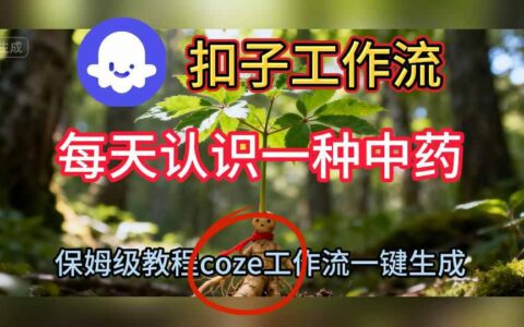 2025Coze扣子工作流中药短视频项目搭建实操指南