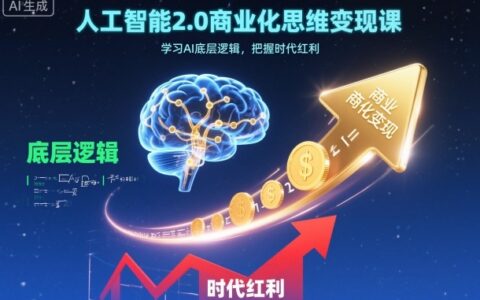 人工智能2.0商业化变现实战课：学习AI底层逻辑，把握时代机遇