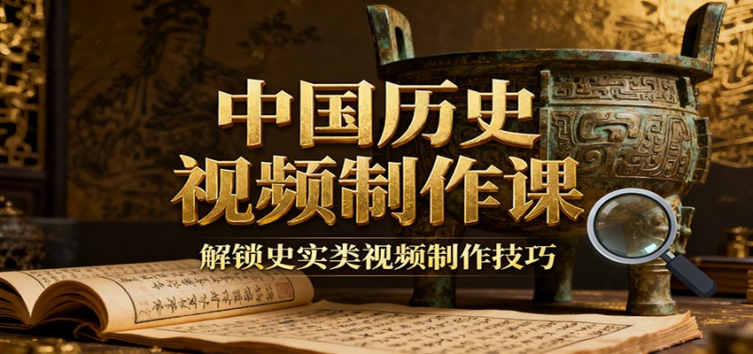 中国历史视频变现教程：疆域地图集+参考文案+练习素材，解锁史实类制作技巧