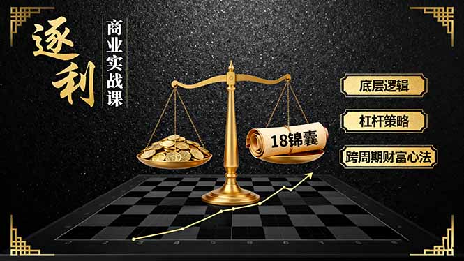 《财富增长实战课：底层逻辑、杠杆策略、18锦囊攻略，跨周期变现心法（更新）》