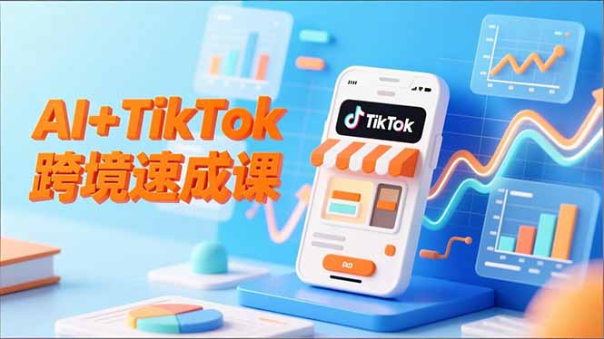 AI+TikTok跨境实战教程：智能翻译、店铺定位、流程拆解，7天高效启动攻略