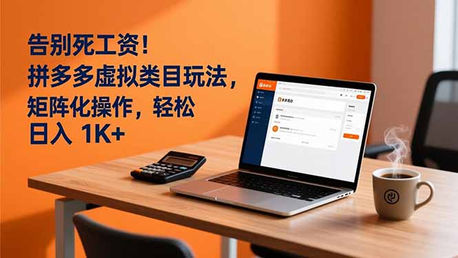 2025告别死工资！拼多多虚拟类目矩阵玩法变现实战指南