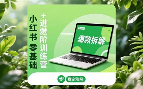 小红书零基础到高阶实操指南：安全养号策略、爆款拆解案例、长效运营方法，实现稳定涨粉与变现