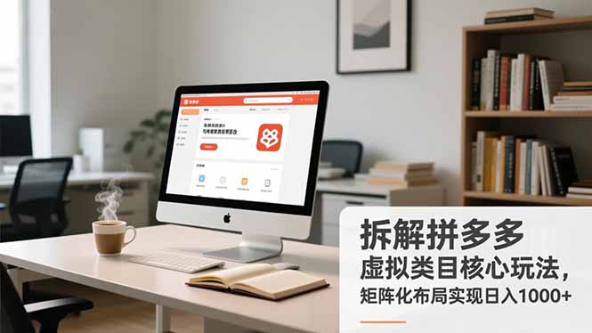 拆解拼多多虚拟类目核心玩法，矩阵化布局变现实战指南