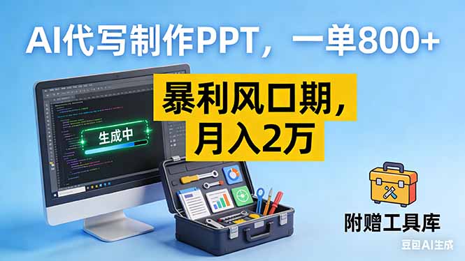 2025AI代写PPT变现攻略：实测高收益方法【附工具】