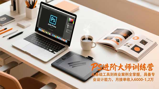 PS进阶大师训练营：从基础工具到商业案例全掌握，专业设计能力变现实战指南