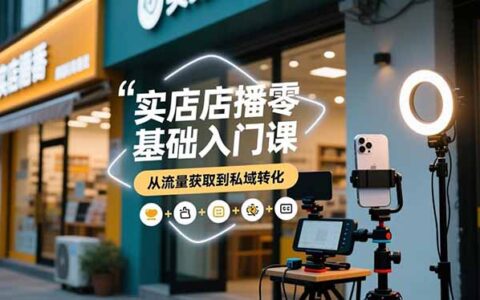 实体店短视频直播实战教程：微信生态+私域社群，从流量获取到私域变现