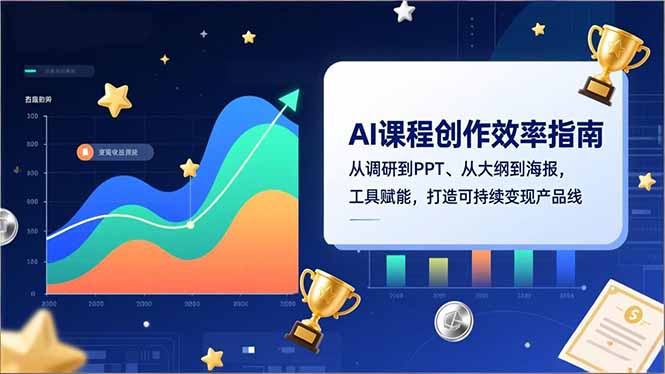 AI课程创作效率实战指南：从调研到海报工具赋能，打造被动收入项目