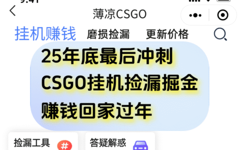 12月年底最后机会：CSGO游戏掘金策略实测，一部手机轻松变现