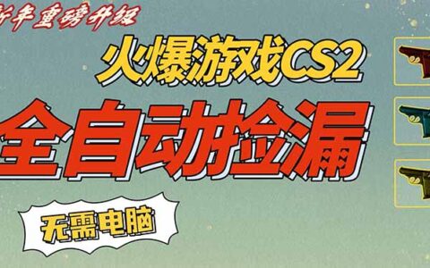 CS2交易市场自动化捡漏变现策略：无需玩游戏的手机副业实战指南
