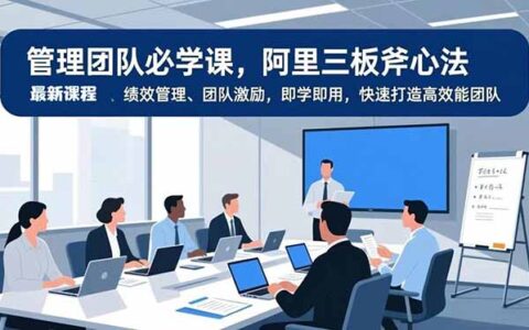 阿里三板斧变现指南：绩效管理+团队激励实战，即学即用打造高效能团队
