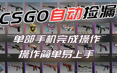 CSGO游戏被动收入策略：一部手机实操变现过丰年【副业指南】