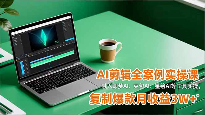 AI剪辑项目实战指南：融入即梦AI、豆包AI、星绘AI等工具，实测变现思路分享