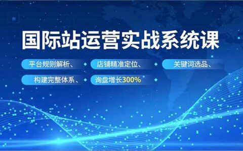 国际站运营实战系统课：平台规则解析、店铺精准定位、关键词选品，构建完整询盘增长策略