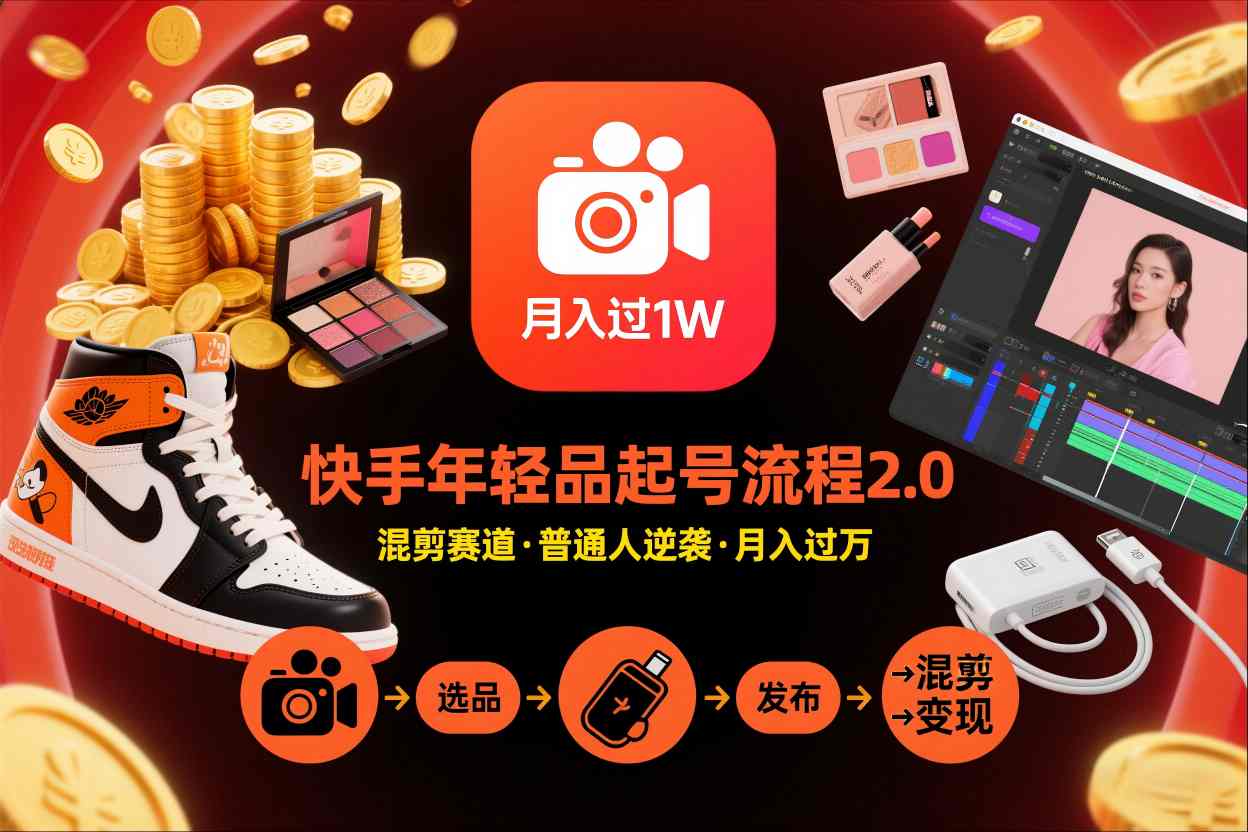 2025快手年轻品混剪赛道起号攻略：实测方法助力变现提升
