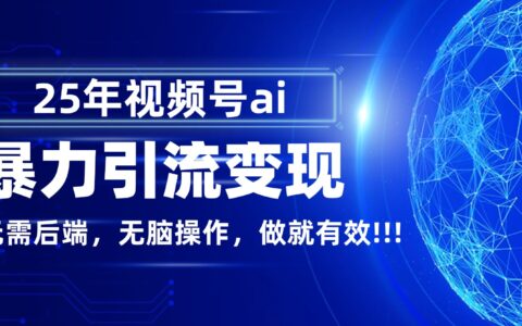 视频号 AI 引流实操指南：蓝海项目变现策略与案例分享