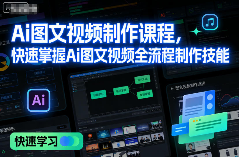 Ai图文视频制作实战教程：全流程技能高效掌握与变现策略