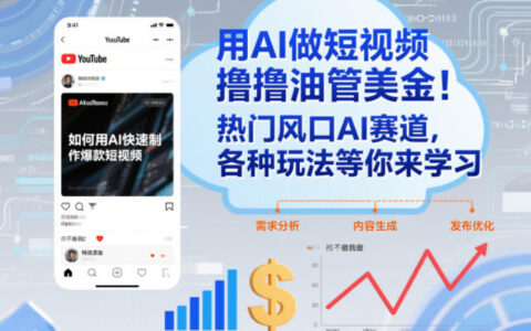 AI短视频YouTube变现实战指南：热门AI赛道玩法拆解