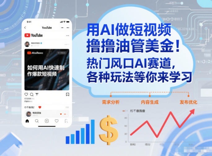 AI短视频YouTube变现实战指南：热门AI赛道玩法拆解