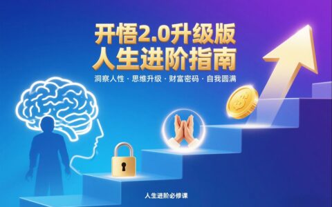 实战升级版人生进阶指南：洞察人性-思维升级-被动收入策略-自我提升