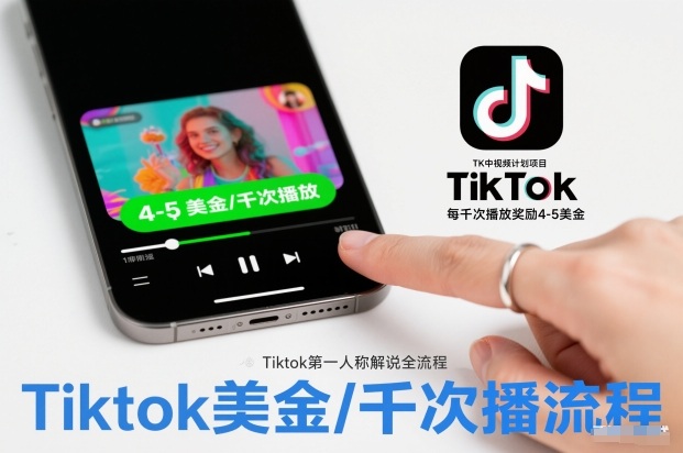 TikTok中视频计划实操：第一人称解说流程变现指南