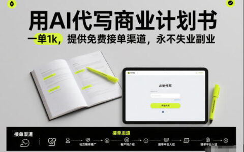 AI代写商业计划书：免费接单渠道与高收益副业实操攻略